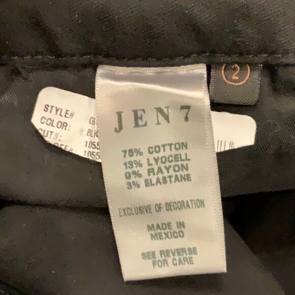 NWT Jen7 for 7 for All Mankind Ankle Straight black 2/26 - Picture 11 of 16